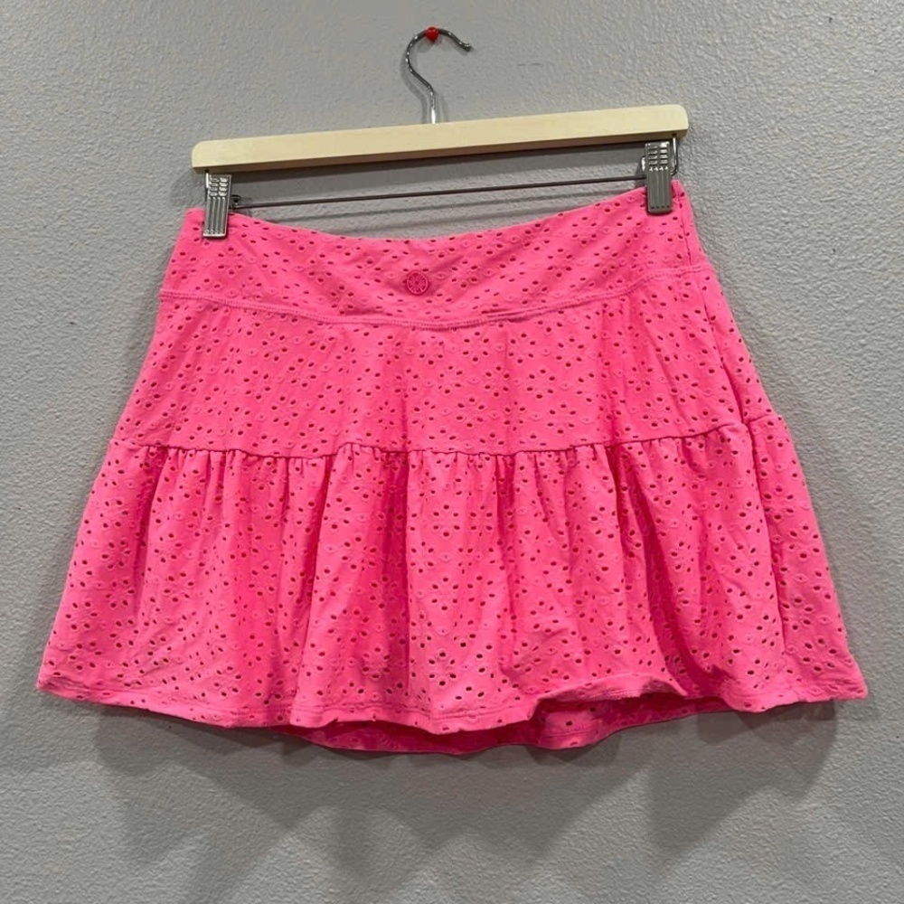 NWOT Skorts Lilly Pulitzer Luxletic Aila Skort Blue Grotto Beleaf in Yourself si